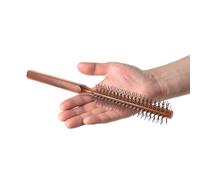 PRETYZOOM Cepillo de Madera Pequeño para Peinar y Desenredar Cabello Rizado y Fino, Cepillo Rodillo para Masaje del Cuero Cabelludo, Adecuado para Secado Secador y Uso Diario