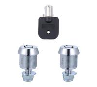 PRETYZOOM Cerraduras Tubulares Material Hierro y Plástico de Leva 2 Piezas con Llave Fácil Instalación Color Aleatorio para Máquina Arcade para Puertas de Armario y Camper