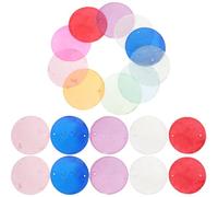 PRETYZOOM Charms de Conchas Redondas 5X5Cm para Carillón de Viento y Bisutería, 100 Piezas Ligeras para Manualidades y Decoración