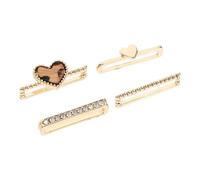 PRETYZOOM Charms Decorativos para Correas de Reloj de Silicona, Anillos de Aleación Dorada, 5 Piezas, Diseño Único, No Se Decoloran, para Smartwatch de 38mm y 42mm