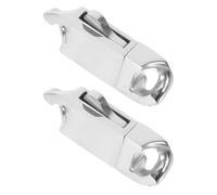 PRETYZOOM Cierres de Acero Inoxidable para Collar y Pulsera Mecanismo de Resorte, 2 Piezas de 7x20 Mm, Hebillas Resistentes para Fabricación de Joyas Cadena, Cierre Seguro y Duradero