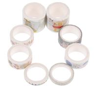 PRETYZOOM Cintas de Papel para Decorar Álbumes y Diarios Set de 8 Unidades 3 Metros Cada Una Diseño Fresco y Juvenil Ideales para Manualidades y Proyectos DIY