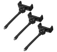 PRETYZOOM Clip para Teléfono Celular Soporte Giratorio de 360 Grados, 3 Abrazaderas Flexibles de Cuello de Cisne, Compatible Móviles de 5,8-8,5 CM, Negro, para Grabar Videos en Oficina y