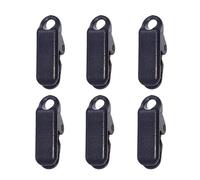 PRETYZOOM Clips de Lona Resistentes a Roturas Abrazadera de Plástico Negro Juego de 6 y Anclaje Instantáneo para Tiendas y Toldos para Camping al Aire Libre