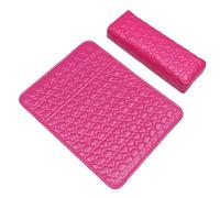 PRETYZOOM Cojín Almohadilla Cuadrada Diseño de Corazón para Salón de Uñas de Pu y Esponja Soporte Estable para Manos para Manicura Profesional y Principiantes