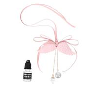 PRETYZOOM Colgante de Alas de Ángel para Coche Ambientador Perfumado Doble Cara Decoración Colgante para Espejo Retrovisor Accesorio Ornamental para Automóvil Fragancia Natural