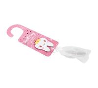 PRETYZOOM Colgante Decorativo y Bolsa de Almacenamiento de Madera para Dientes de Leche con Diseño de Colgador de Puerta Rosa Adecuado para Mesitas de Noche