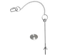 PRETYZOOM Comedero Colgante para Gallinas y Pollos de Acero Inoxidable con Cadena, Accesorio Que Previene Pisar Comida y Alivia el Aburrimiento en Aves