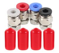 PRETYZOOM Conector de Tubo de Ptfe Recto 2 Juegos para Impresora 3d Conector de Filamento Plástico y Metal 4 * 2.5mm para Secador de Filamentos