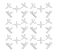 PRETYZOOM Conectores para Dormitorio y Espacios Provisionales Instalación sin Tornillos, Plástico Resistente 6.3x3.7x3.7cm, Paquete de 30 Piezas para Armario de Tela Blanco 4 Vías
