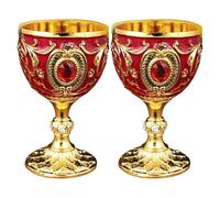 PRETYZOOM Copa De Licor Retro 1 Onza Juego De 2 Vasos De Vino De Estilo Europeo Para Casa Diseño Creativo Vidrio Reutilizable Fácil De Limpiar