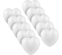 PRETYZOOM Corazones de Espuma Blancos Ligeros y Adhesivos para Manualidades 10 Piezas Ideales para Proyectos Creativos y Decoración de Fiestas