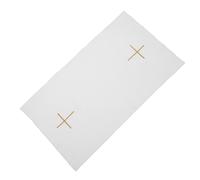 PRETYZOOM Corporal de Lino Blanco para Altar de Iglesia con Bordado Reforzado, Paño Ritual para Ceremonias de Comunión y Servicios Sacramentales
