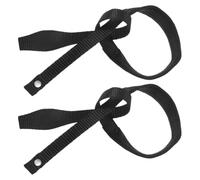 PRETYZOOM Correas de Muñeca Pack de 2 Unidades para Bastones de Esquí y Trekking de Nylon Negro, Cómodas y Resistentes, Reducen la Fatiga en Senderismo y Esquí