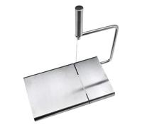 PRETYZOOM Cortador de Queso de Acero Inoxidable Alambre Ajustable Tabla Antideslizante Patas de Goma para Queso Mantequilla y Fiambres Utensilio Práctico para Cocina y Servir