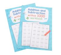 PRETYZOOM Cuaderno de Ejercicios de Matemáticas, Libro de Matemáticas de Papel, 2 Libros, Suma y Resta, Hojas de Ejercicios Mixtas, Práctica Diaria, para Escuela, Estudiantes