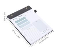 PRETYZOOM Cuaderno Planificador Diario A5 Portátil Hojas Desprendibles Papel Anti-Traspaso Tinta Diseño de Puntos y Líneas para Reuniones Educación en Casa y Trabajo Cuaderno