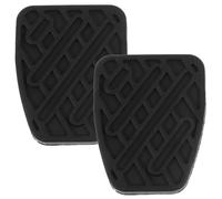 PRETYZOOM Cubierta de Pedal para Coche de Nbr Negro, Protector Posición del Pedal del Acelerador y Freno, Resistente al Agua y Suciedad, Paquete de 1 Par para Uso Interior