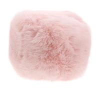PRETYZOOM Cubierta Peluda del Micrófono Paravientos de Micrófono Peludo de Mano Solapa Pelo Sintético Rosa Desmontable y Lavable para Ktv y Exterior
