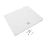 PRETYZOOM Cubierta Protectora de Caja Eléctrica Diseño Hueco y Cerradura, Acero Inoxidable, Ventilación Integrada para Paredes de Pasillo Interiores