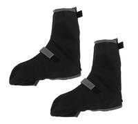PRETYZOOM Cubiertas al Ciclismo de L para Zapatos Negras Impermeables Talla Ligeras y Fáciles de Limpiar, Ideales para Protección contra Lluvia y Barro Actividades Aire Libre