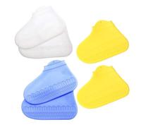 PRETYZOOM Cubrezapatos en Bolsa y Fácil Almacenamiento para Días de Lluvia Reutilizables de Silicona Impermeables y Antideslizantes 3 Pares Talla M, Cómodos para Zapatos
