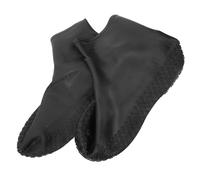 PRETYZOOM Cubrezapatos Impermeables Antideslizantes para Adultos Funda Protectora Negra de Material Resistente y Suela Antidesgaste Talla 35-44 para Lluvia Senderismo y Uso Diario