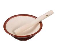 PRETYZOOM Cuenco De Molienda Tradicional De Cerámica 4.13 Pulgadas Recipiente De Mortero Para Cocina Moler Condimentos Hierbas Y Semillas Fácil De Limpiar Seguro Y Ecológico