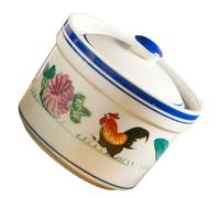 PRETYZOOM Cuenco Sopero de Cerámica con Tapa, 4.5 Pulgadas, Taza para Estofado y Sopa, Vajilla para Restaurante, Tazón para Postres y Consomé, Suministros de Cocina Funcionales