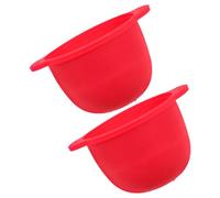 PRETYZOOM Cuencos para Máquina de Cera de Silicona 2 Piezas 300 Ml, Reutilizables y Plegables para Mezcla de Mascarillas y Depilación, Aptos para Profesionales y Uso Doméstico