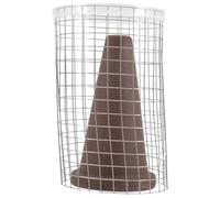 PRETYZOOM Cueva Cónica para Cría de Peces y Camarones de Cerámica de Arcilla Violeta, Tamaño Pequeño con Red de Aislamiento, Incubadora para Acuario y Accesorio de Decoración