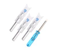 PRETYZOOM Culatines LED para Flechas con Interruptor Iluminación Automática para Flechas de Recurvo Culatines Iluminados con Batería de Larga Duración para y Seguimiento Nocturno