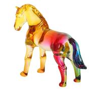 PRETYZOOM de Caballo de Cristal Transparente Estatua del Chino Adorno de Escritorio y Decoración para Oficina y Hogar Simbólico de Energía y Motivación