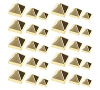 PRETYZOOM de Metal Dorado 600 Piezas de Remaches Piramidales Cuadrados Estilo Punk Rock, Uso Versátil y Fácil Instalación para Ropa y Tela Adecuado para Manicura y Manualidades