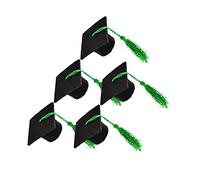 PRETYZOOM Decoración De Sombrero De Doctorado 5pcs Tapas De Botella De Vino Mini Tapa De Graduación Festivo