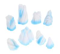 PRETYZOOM Decoraciones Flotantes Iceberg 8 Piezas Decoración para Acuario Pecera