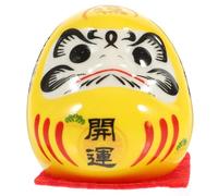 PRETYZOOM Dharma Miniture Decoración Deruma Zen Daruma Japonés Ochoko Asiático Bodhidharma Adornos Japón Decoración Dragón Mesa Dharma Ornamento Muñeca Coche Estatuilla Juguete