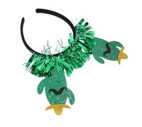 PRETYZOOM Diadema De Cactus Bandas Para La Cabeza Bordadas Mujeres De Diadema De México De Cabeza De Hawaii Bopper Sombrero Tocado De Carnaval Verde La Mascota
