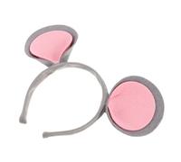 PRETYZOOM Diadema Orejas Ratita Pequeñas de Fieltro Gris para Disfraz Cosplay Fiesta Halloween Accesorio Ligero y Fácil de Usar para Mujer