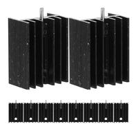PRETYZOOM Disipador Paquete de 10 Piezas para Transistores To-220 de Calor de Alta Conductividad Térmica y Reducción de Sobrecalentamiento para Componentes Electrónicos