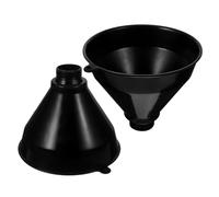 PRETYZOOM Embudos Negras de Plástico Reutilizables de Boca Ancha, Fáciles de Limpiar, Versátiles, Pack de 2 Unidades para Uso Automotriz y Cocina para Líquidos y Aceites