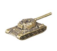 PRETYZOOM Escultura De Bronce Retro Modelo para Decoración del Hogar Coleccionable Militar Tanque De Metal Artesanías Figura En Miniatura Escultura Tanque Realista