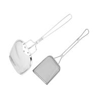 PRETYZOOM Espumadera de Malla Fina para Freidora 2 Piezas Acero Inoxidable Resistente Filtro Colador de Aceite Profesional para Cocina Doméstica y Restaurante