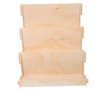 PRETYZOOM Estantería Infantil De Madera Expositor De Tarjetas De Felicitación Organizador De Estanterías para Guardería Soporte para Ilustrados Infantiles para Hogar