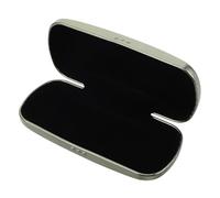 PRETYZOOM Estuche de Aluminio para Gafas Resistente a Golpes y Arañazos, Ligero y Elegante Diseño Grabado, Adecuado para Gafas de Sol y Lectura en Viajes y Ocasiones Formales