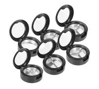PRETYZOOM Estuche Maquillaje Redondo Negro para Sombra de Ojos y Lápiz Labial, 6 Unidades Rellenable Fácil de Llevar, Diseño Único para Conciertos y Reuniones Sociales Varios estilos