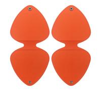PRETYZOOM Estuche Porta Púas de Guitarra Naranja Compacto 2 Piezas, Bolsa Organizadora para Púas de Instrumentos Musicales Portátil, Funda Ligera Ranuras para Almacenamiento y Acceso Rápido