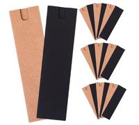 PRETYZOOM Estuche Protector para Pluma Estilográfica Individual de Papel Kraft 40 Unidades Set Mixto Ventana Ventana Color Negro y Kraft Soporte Ligero y Plegable Adecuado para Oficina y