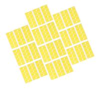 PRETYZOOM Etiquetas Adhesivas Amarillas Impermeables para Cables, Autoadhesivas A4 Tamaño Carta, Pack 10 Hojas para Identificación en Oficina, Hogar y Proyectos Escolares