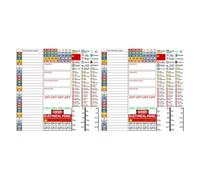 PRETYZOOM Etiquetas Autoadhesivas Impermeables para Caja de Interruptores, Pegatinas de Pvc 4,7 X 30 Cm, 2 Hojas, Resistentes a Condiciones Ambientales, para Paneles Eléctricos Domésticos